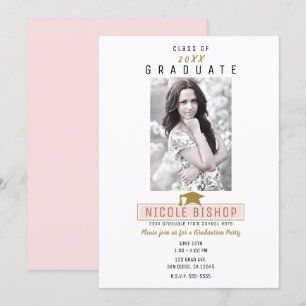 Pink Gold White — minimale fotografie Kaart