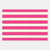 PINK GOLD WHITE STRIPES EN DIAMOND PATTERN INPAKPAPIER VEL (Voorkant)
