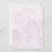 Pink Gold Wildflower Meadow Baby shower Kaart (Achterkant)