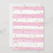 Pink Gold Woodland Sweetheart Virtual Baby shower Kaart (Achterkant)