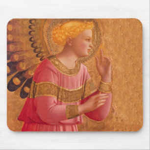 Pink Golden Christelijke Angel Muismat