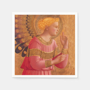Pink Golden Christelijke Angel Servet