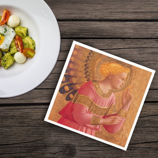  Pink Golden Christelijke Angel Servet