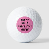 PINK GOLF BALLS, FUNNY FOR HIM GOLFBALLEN (Voorkant)