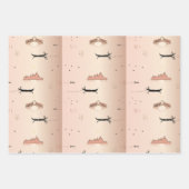 Pink Gondolas Venice Italië verpakkingspapier Inpakpapier Vel (Voorkant 2)