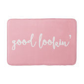 Pink Good Lookin' Modern Calligraphy Badmat (Voorkant)