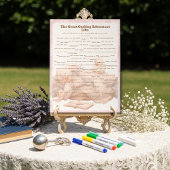 Pink Goose Libs Baby Shower Group game Acryl Bord