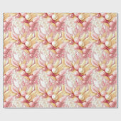 Pink Goud Kerst Mis Pattern#17 ID1009 Cadeaupapier (Vlak)