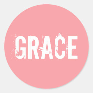 Pink Grace Ronde Sticker