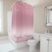PINK GRADIENT GLITTER DRIP CUSTOM MONOGRAM DOUCHEGORDIJN (In situ)