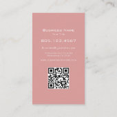 Pink Gradient Glitter Swirl • Custom Editable Visitekaartje (Achterkant)