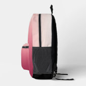 Pink Gradient Initials Print Cut Sew Bag Bedrukte Rugzak (Rechts)