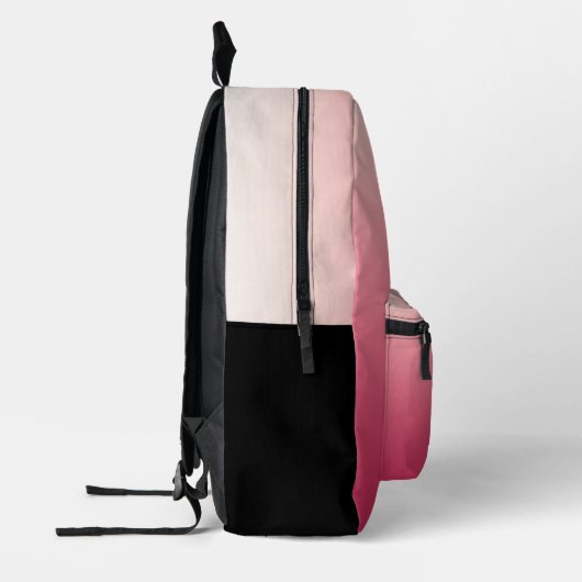 Pink Gradient Initials Print Cut Sew Bag Bedrukte Rugzak (Links)