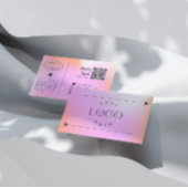 Pink Gradient Trendy bewerkbaar Visitekaartje