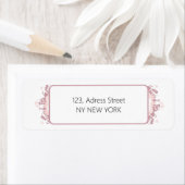 Pink Graduates silhouet Retour Adres Label (Insitu)