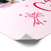 Pink Graduation K–12 Photo Collage Red Doodles Fun Poster (Hoek)