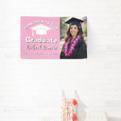 Pink Graduation Photo Spandoek (Insitu)