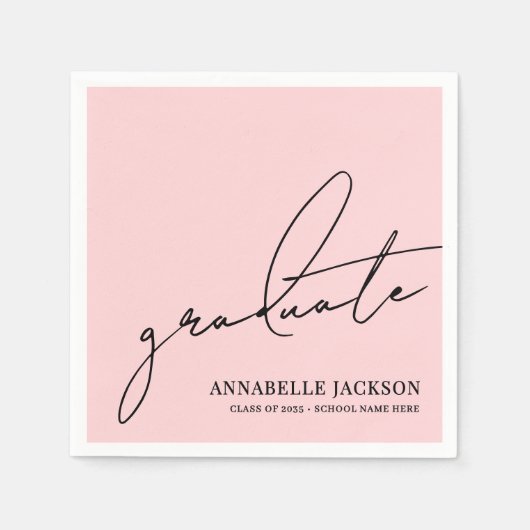 Pink Graduation Servet (Voorkant)