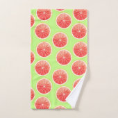 Pink Grapefruit Slicten Pattern Bad Handdoek (Handdoek)