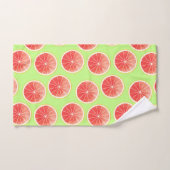 Pink Grapefruit Slicten Pattern Bad Handdoek (Handdoek)