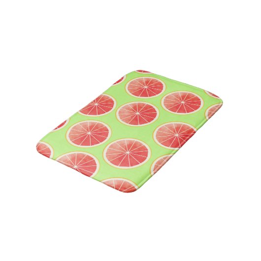 Pink Grapefruit Slicten Pattern Badmat (Gekanteld)