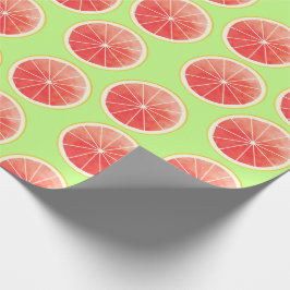 Pink Grapefruit Slicten Pattern Cadeaupapier