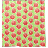 Pink Grapefruit Slicten Pattern Douchegordijn (Voorkant)