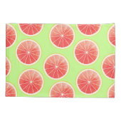 Pink Grapefruit Slicten Pattern Kussensloop (Achterkant)