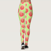 Pink Grapefruit Slicten Pattern Leggings (Achterkant)