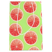 Pink Grapefruit Slicten Pattern Medium Cadeauzakje (Voorkant)