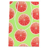 Pink Grapefruit Slicten Pattern Medium Cadeauzakje (Achterkant)