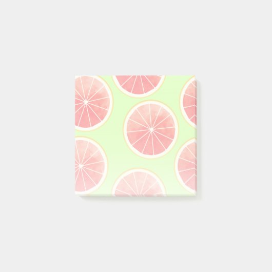 Pink Grapefruit Slicten Pattern Post-it® Notes (Voorkant)