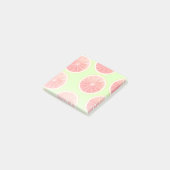 Pink Grapefruit Slicten Pattern Post-it® Notes (Schuin)