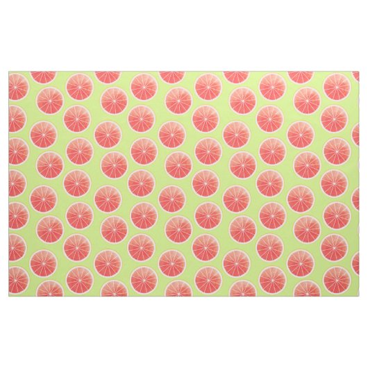Pink Grapefruit Slicten Pattern Stof (Fat Quarter)