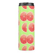 Pink Grapefruit Slicten Pattern Thermosbeker (Achterkant)