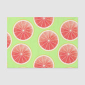 Pink Grapefruit Slicten Pattern Tissuepapier (Voorkant)