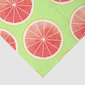 Pink Grapefruit Slicten Pattern Tissuepapier (Detail)