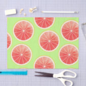 Pink Grapefruit Slicten Pattern Tissuepapier (Craft)