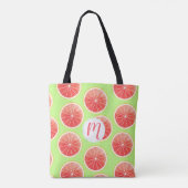 Pink Grapefruit Slicten Pattern Tote Bag (Achterkant)