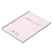 Pink Gratitude Journal - Schattigee scripttypograf Notitieboek (Linkerzijde)