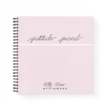 Pink Gratitude Journal - Schattigee scripttypograf