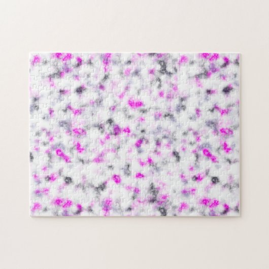Pink Gray and White Soft Marble Pattern Legpuzzel (Horizontaal)