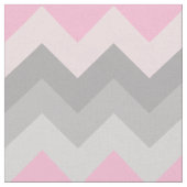 Pink Gray Chevron Ombre Stof (Close Up)