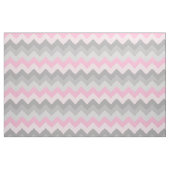 Pink Gray Chevron Ombre Stof (Fat Quarter)