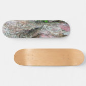 "PINK & GRAY MOTTLAND MET HET ABSTRACTE ONTWERP VA PERSOONLIJK SKATEBOARD (Horizontaal)