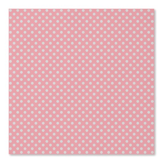Pink & Gray Polka Dot Seamless Pattern Behang (Voorkant)