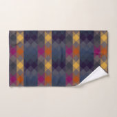 pink gray purple orange and blue geometric bad handdoek (Handdoek)