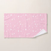  PINK GRAY SPLATTER AANGEPASTE TOWEL SET BAD HANDDOEK (Handdoek)
