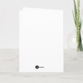 Pink & green Christmas trees with snowflakes Kaart (Achterkant)