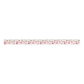 Pink & Green Coquette Summer Beach Vacation Grosgrain Lint (Voorkant)